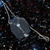 Medium Size Chained Dancer Rhinestones Money Bag