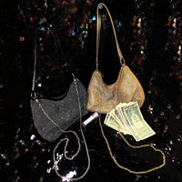 Chain Rhinestones Shoulder Money Bag