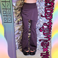 Multicolors Flare Yoga Pants w/ Skirt