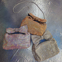 Multicolors Bow Rhinestones Money Bag