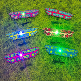 LED Medium *Let's Trade Kandi* Hair Clip Set Of 6