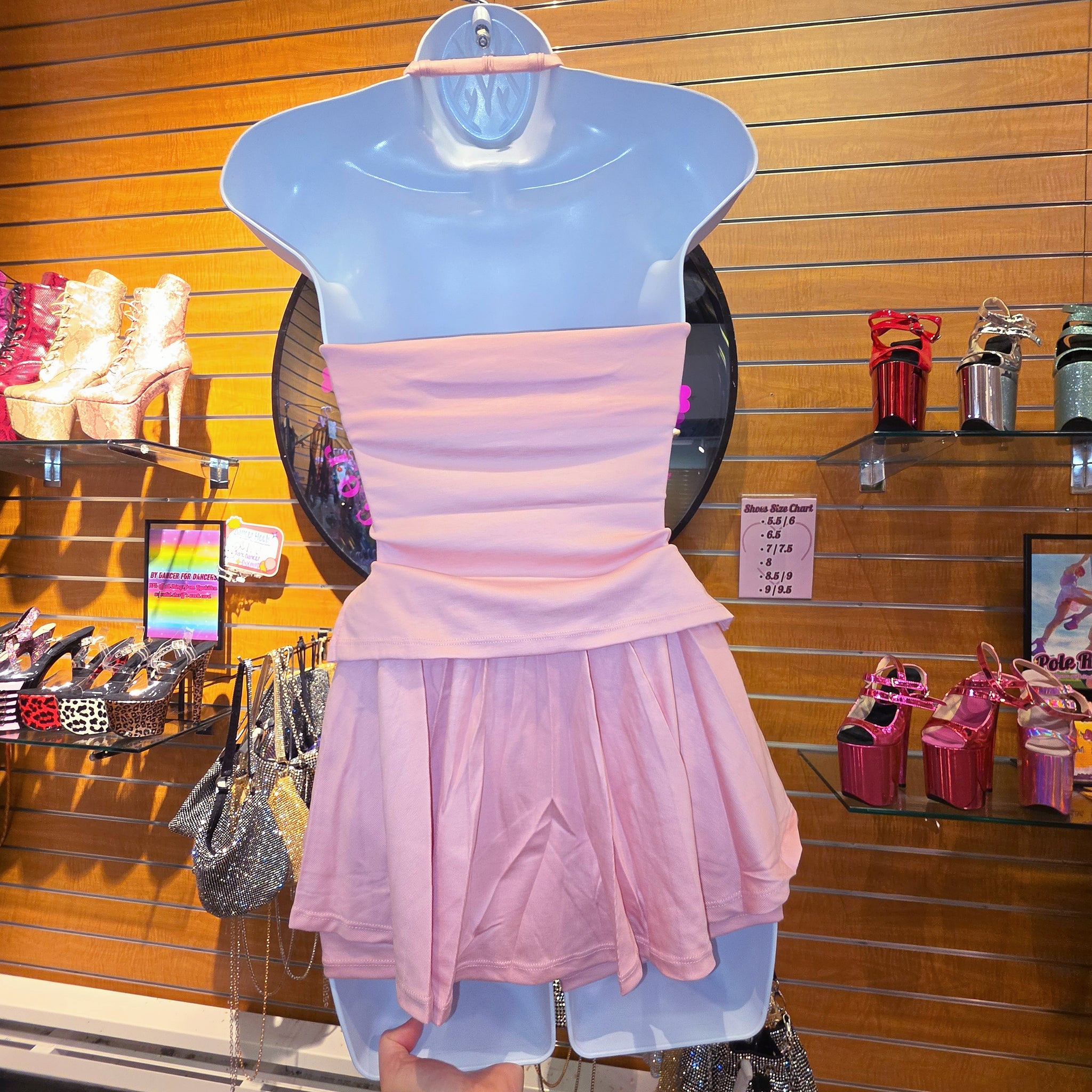 Pink/Purple Workout Top Skorts Set
