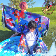 Disco Oranda Goldfish Fringed Pash ( 2Sided Designs )
