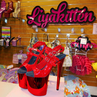 8in Multicolors Stripper Exotic Pole Dancer Shoes Platform Boots Heels