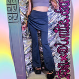 Multicolors Flare Yoga Pants w/ Skirt
