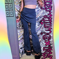 Multicolors Flare Yoga Pants w/ Skirt