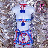 Disco Oranda Goldfish Baby/Navy Blue Rave Set
