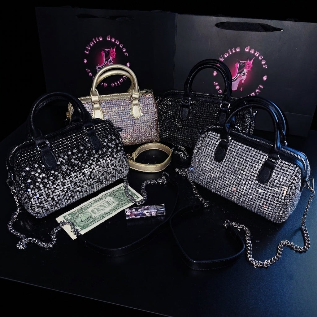 Boston Rhinestones Money Bag