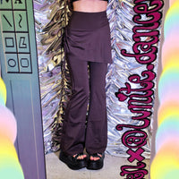 Multicolors Flare Yoga Pants w/ Skirt
