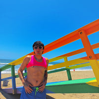 Multicolors Shoulder Top