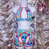 Disco Oranda Goldfish Baby/Navy Blue Rave Set