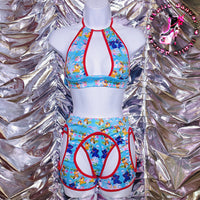 Disco Oranda Goldfish Baby/Navy Blue Rave Set