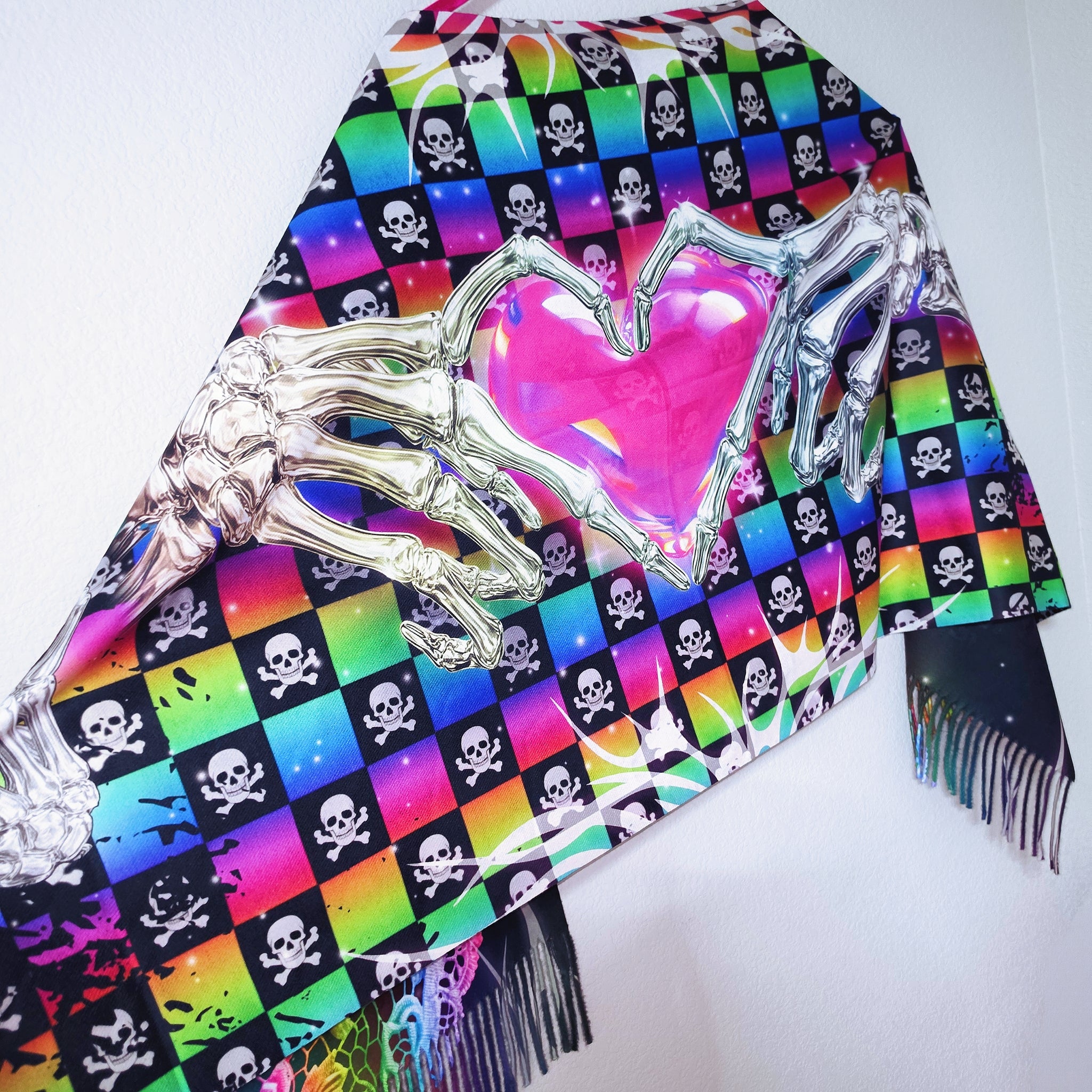 4eva Ra1nb0w L0v3 Fringed Pash