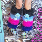 15+ Styles Multicolors Furry Leg Warmers