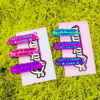 Mini *Let's Trade Kandi* Hair Clip Set Of 6
