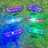 LED Medium *Let's Trade Kandi* Hair Clip Set Of 6